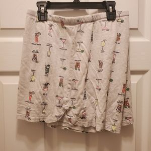 * Plus Size Pajama Shorts, Sz 2X